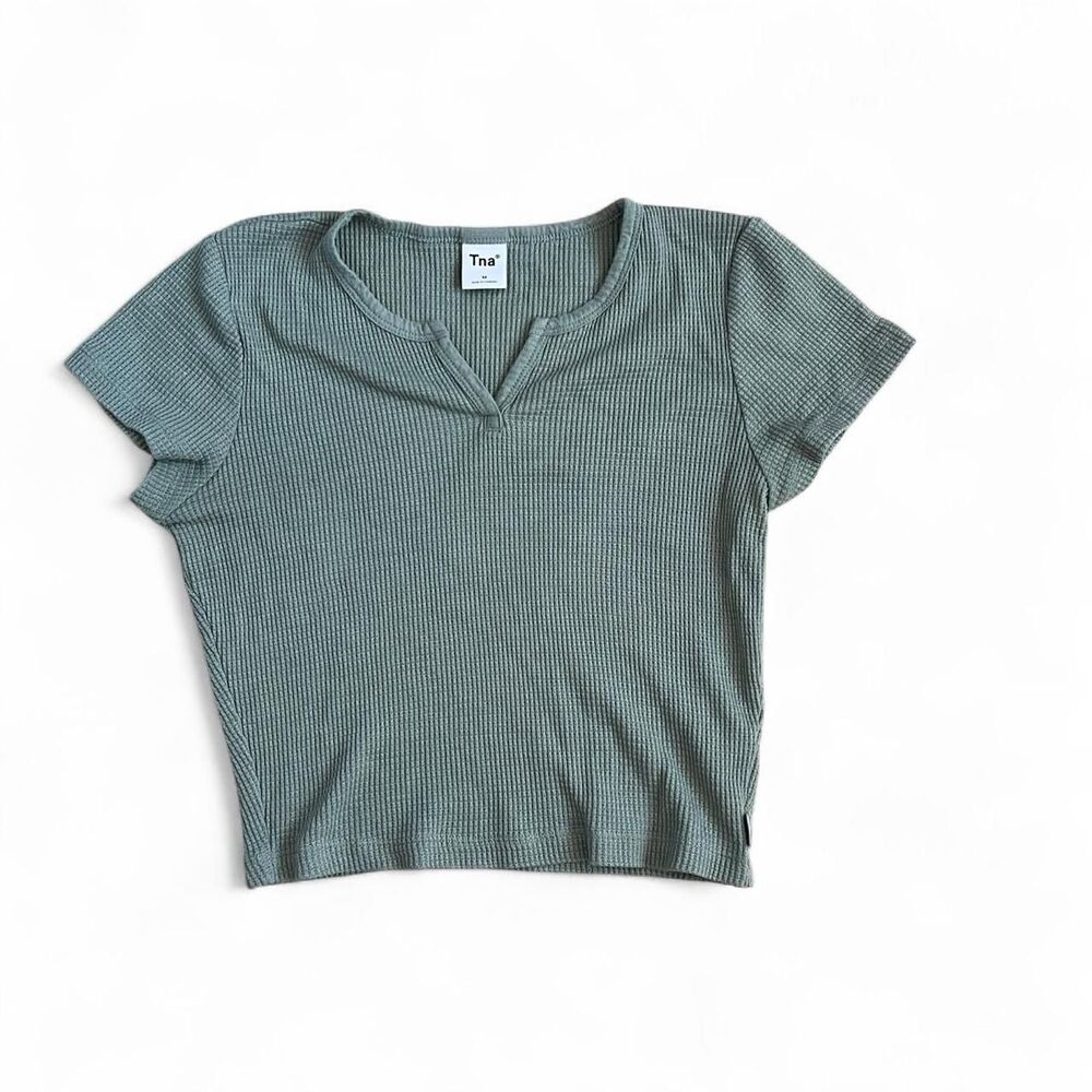 Aritzia Light Blue cropped T Shirt